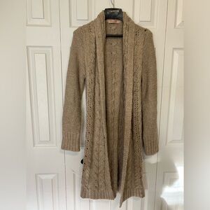 Anthropologie Elsamanda sz Large Alpaca Blend Chunky Knit Cardigan Sweater Italy